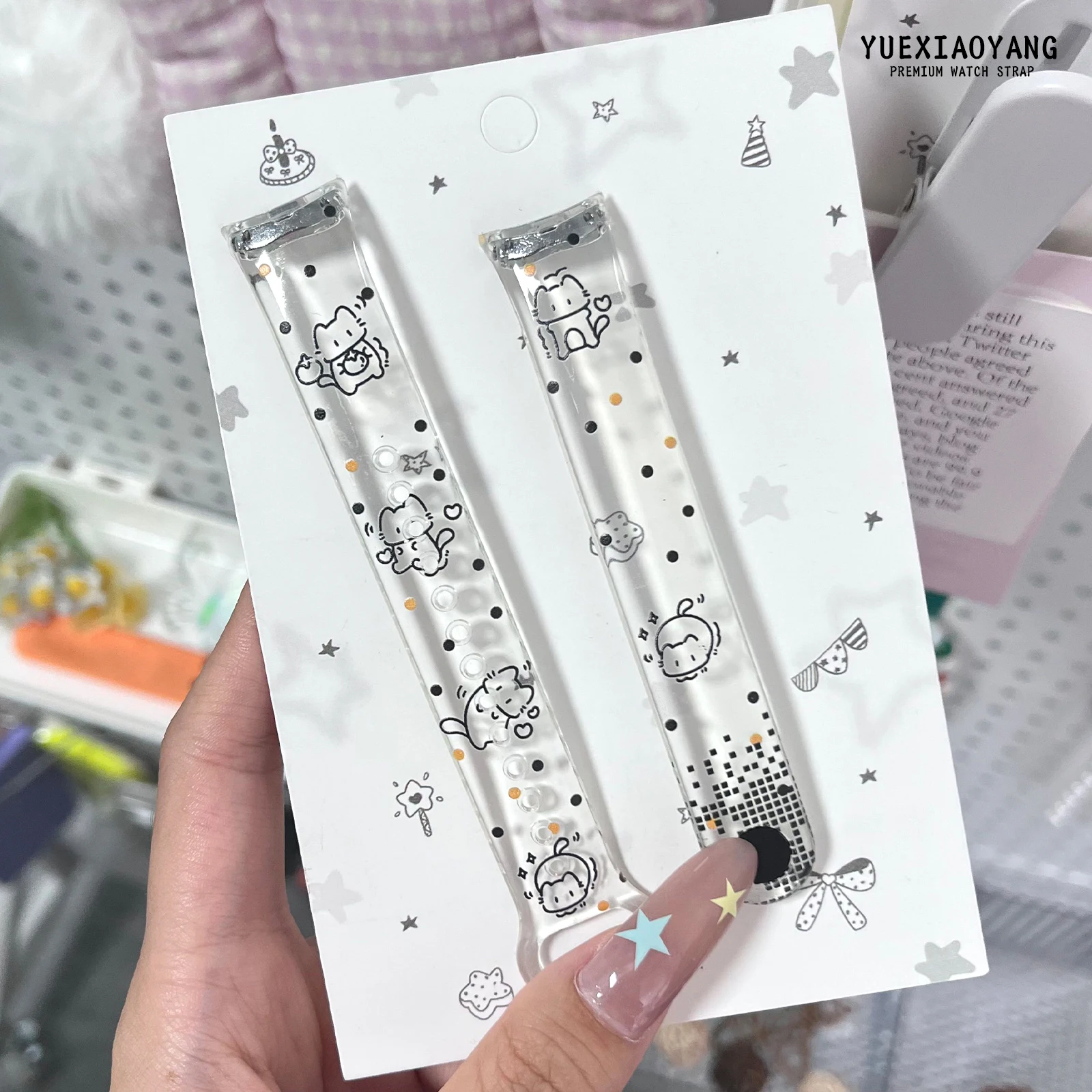 

Cute Bear Printed Band for Xiaomi Mi Band 10 Wrist Strap Replaceable Bracelet for Mi Band 9 8 Wristband Watchband for Gift