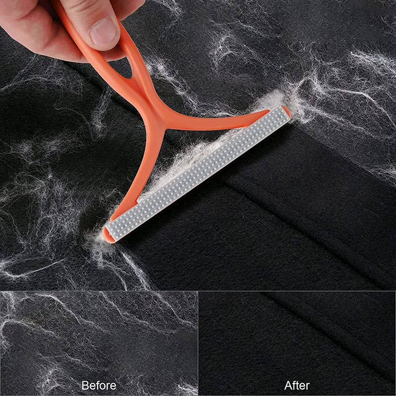 Portable Lint Remover Double-sided Pet Hair Remover for Couch Carpet Scraper Shaver Clothes Fluff Fabric Brush Cleaning Tools