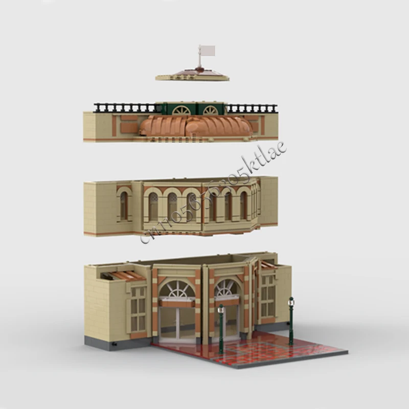 2516 pezzi City Street Scene Center Street Emporium MOC Personalizza blocchi modulari design mattoni regali giocattolo per le vacanze fai da te