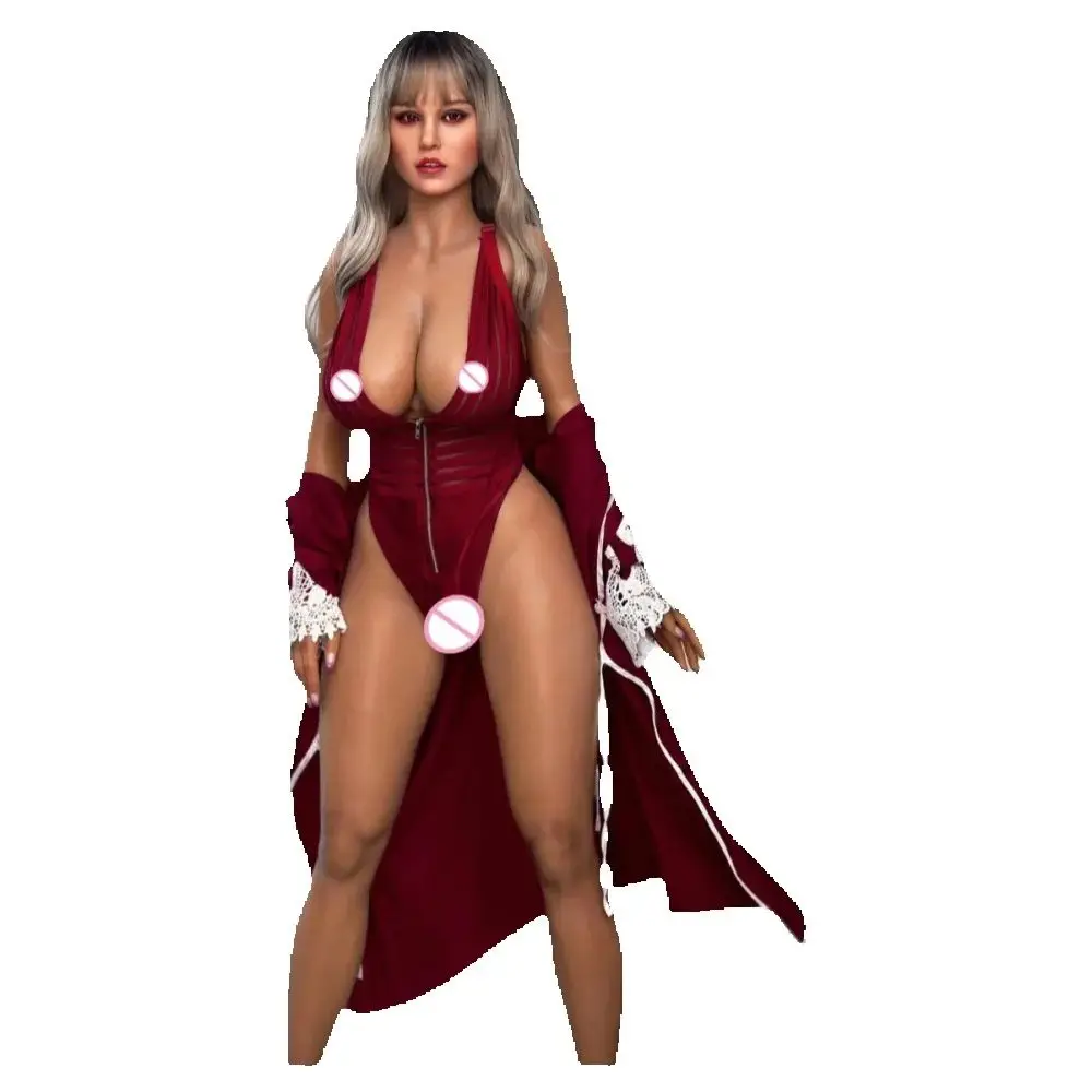 Sexy Woman Sex Doll Brown Skin Silicone Doll Full Size Realistic Breasts Big Ass Insertable Vagina Anus TPE Oral Sex Pussy Sex T