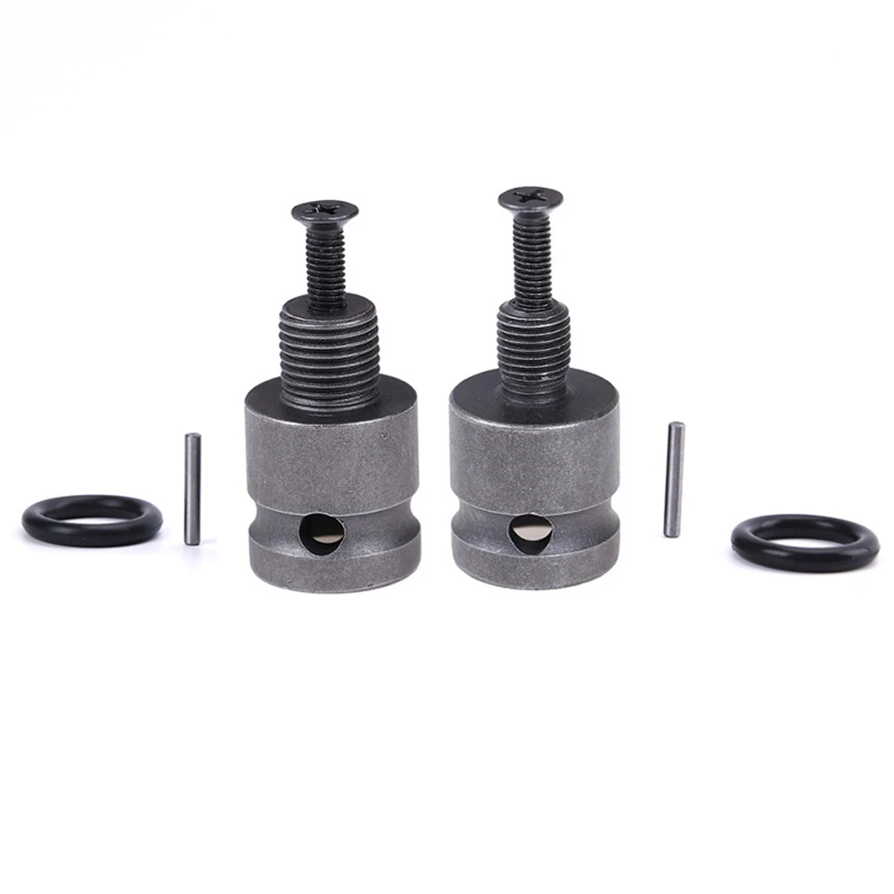 Adaptador de portabrocas para llave con tornillo, 3 brocas de conversión de conector de acero de aleación de 8-24UNF, delantales y pernos