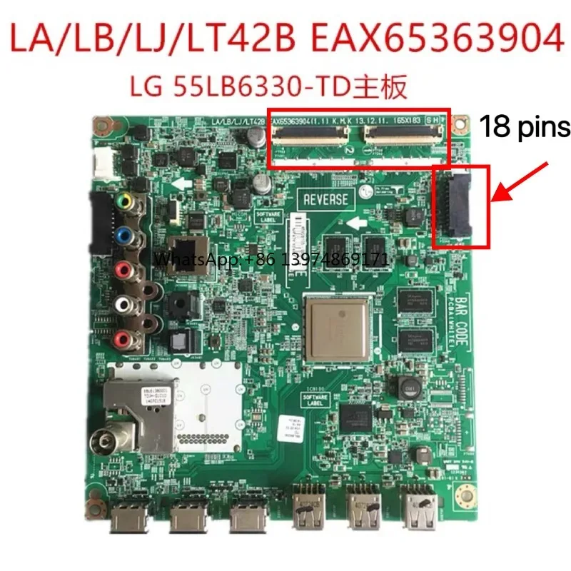 Nuevo original para placa base de TV 55LB6330-TD 50LB6500 LA/LB/LJLT42B EAX65363904 (1,1)