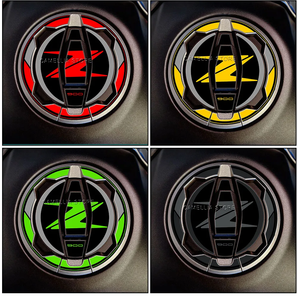 دراجة نارية ملصق ثلاثية الأبعاد راتنجات الايبوكسي مقاوم للماء أسود أحمر كاواساكي Z900 خزان الوقود ملصق تم إطلاقها حديثا لكاواساكي Z900