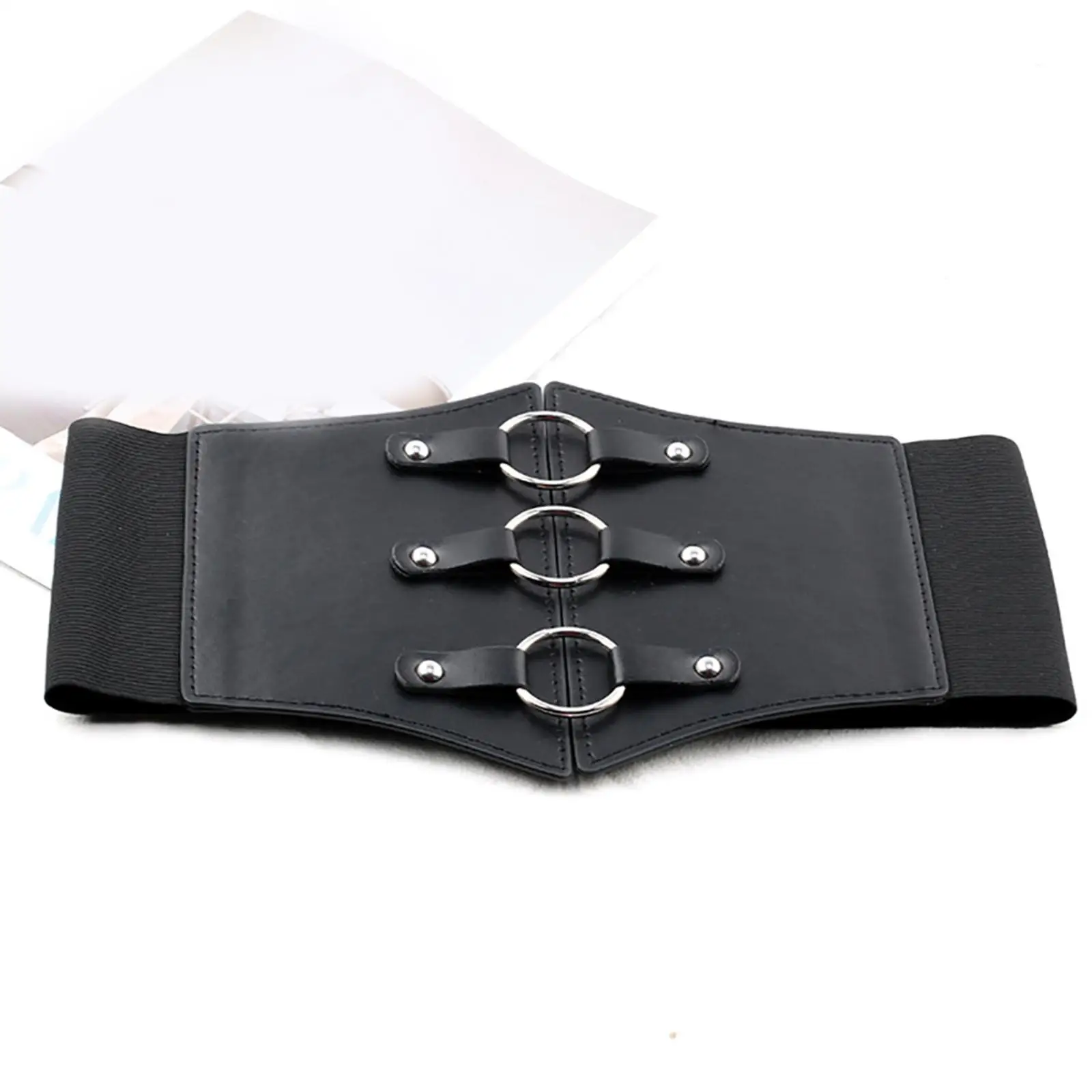 

Fashion Women Wide Waist Belt Dresses Waist Buckle PU Leather Decorative Cinch Belts Corset Belt Clothes Accessory