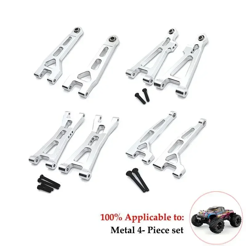 MJX 16207 16208 16209 16210 Metal Front and Rear Suspension Arm Steering Cup Link Rod Set 1/16 RC Car Upgrade Parts Kit