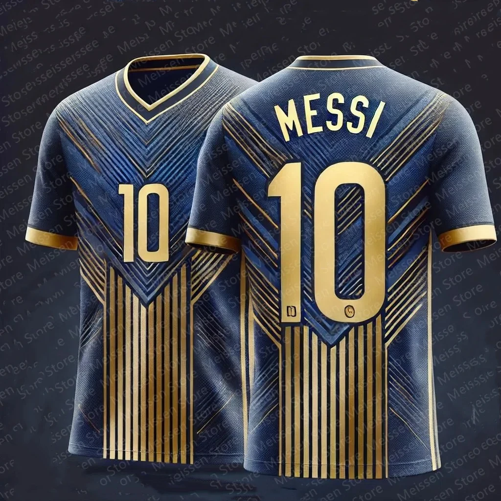 2025 Summer New Men's Football Jerseys Special Edition  AI Messi 10 Football Jersey Outdoor Casual Sports Shirts Trainning Unifo