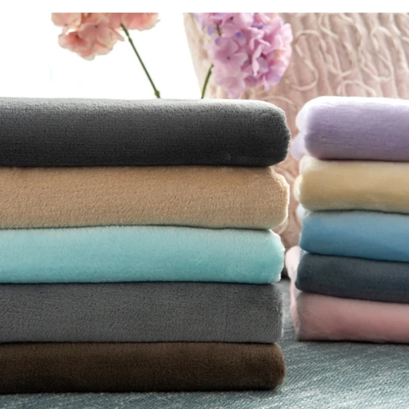 Flannel Fabric Thickened Clothing Fabric Autumn Winter Coat Warm Delicate Wholesale Cloth Per Meter Sewing Diy Material