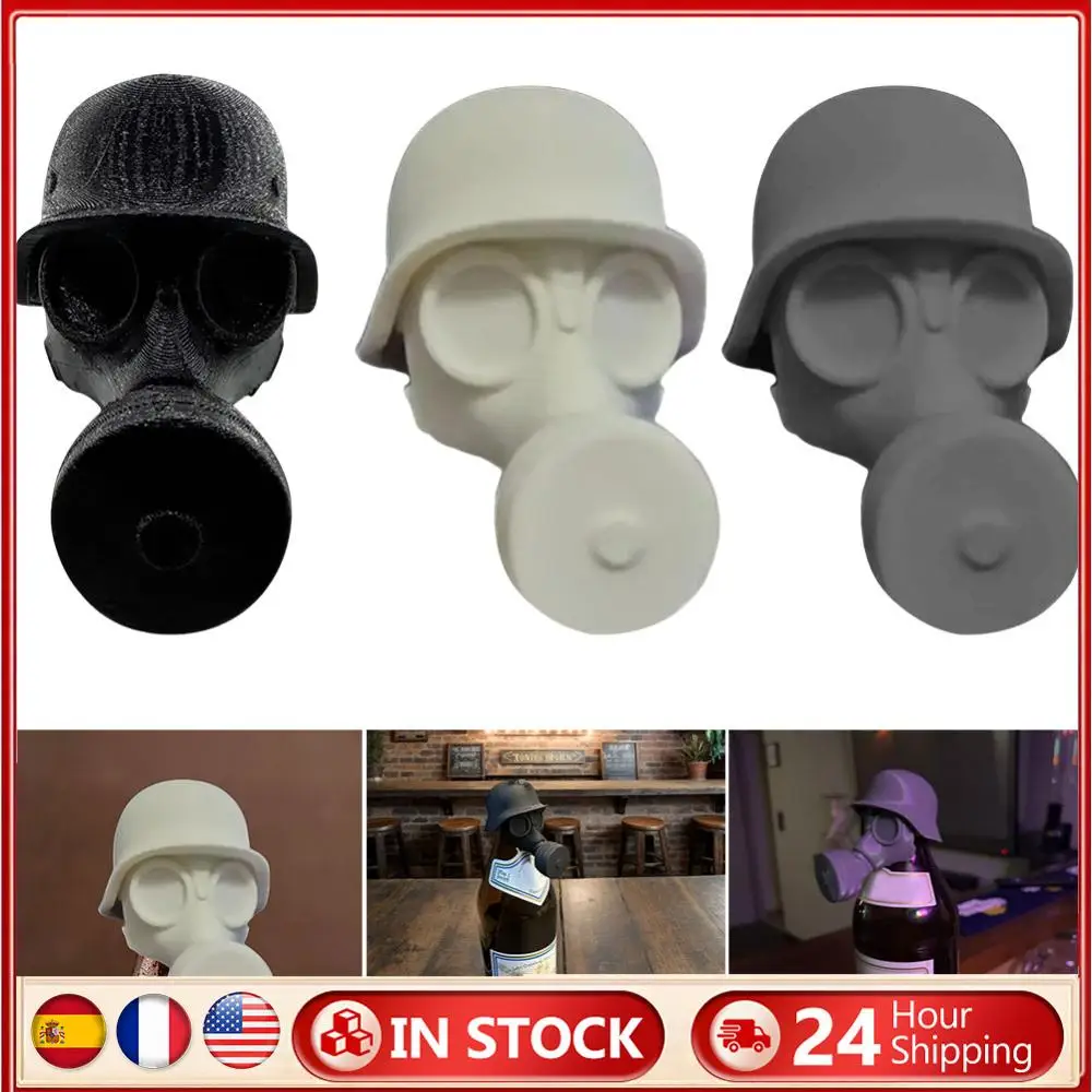 

Funny Gas Mask Beer Bottle Cap Wine Stopper Reusable Beer Bottle Topper for Beer Bottle Cap Collectors