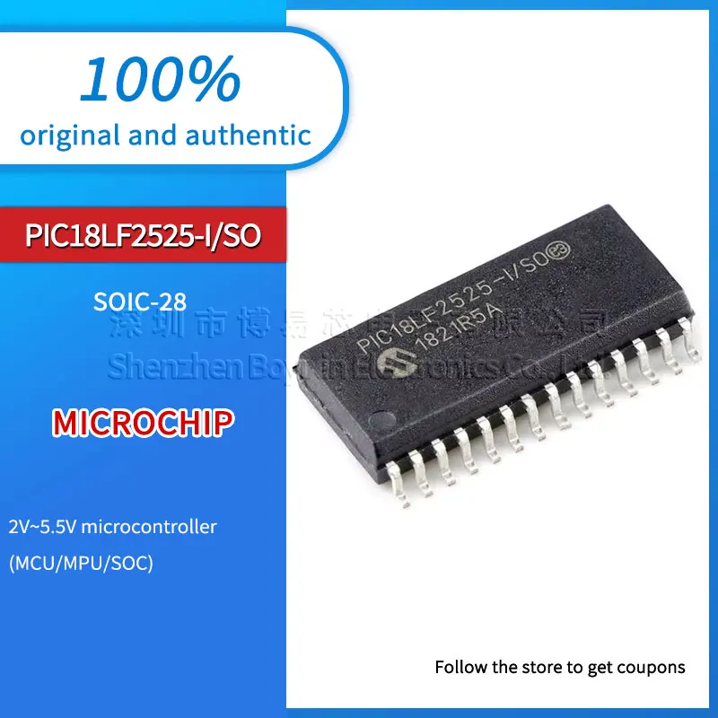 

PIC18LF2525-I/SO original genuine SOIC28