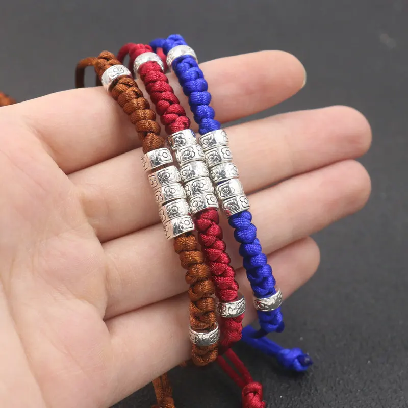 Tibetan Buddhist Rope Woven Bracelet Men Red Thread Charm Couple Friendship Bracelets For Women Girl Jewelry Buddha Pulseira