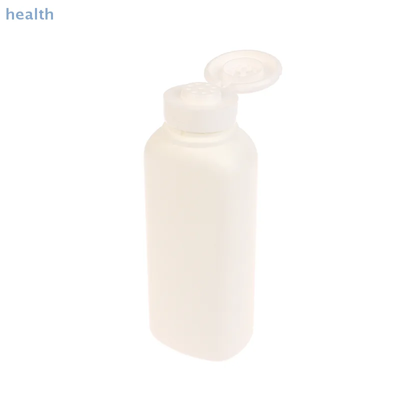 Bottiglia di talco da 150 g Dispenser di polvere cosmetica riutilizzabile Contenitore di polvere di plastica PE Bottiglie di vasi vuote
