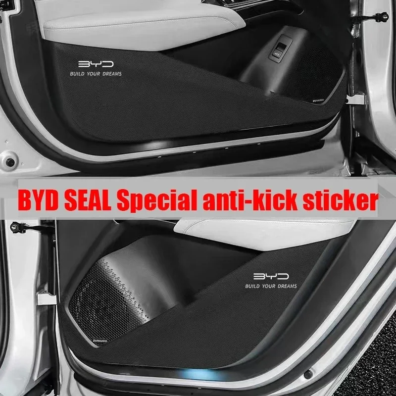 BYD Seal Door Anti-kick Pad Rear Sill Protection Strip Anti-scratch and Wear-resistant Car Interior Supplies