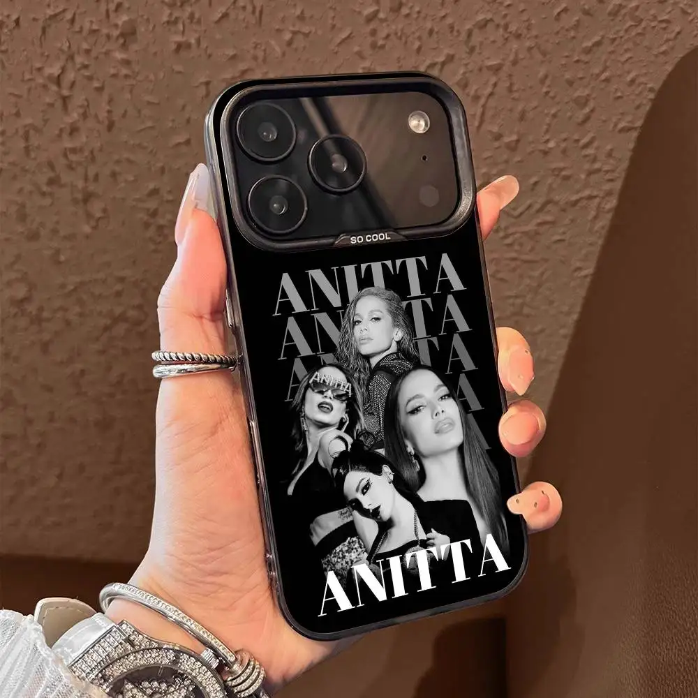 Custodia per telefono A-Anitta Favs da Funk Generation per iPhone 15,16,12,14,13,17,11,E,Max,Plus,Air,Pro,Mini Cover in Tpu nera