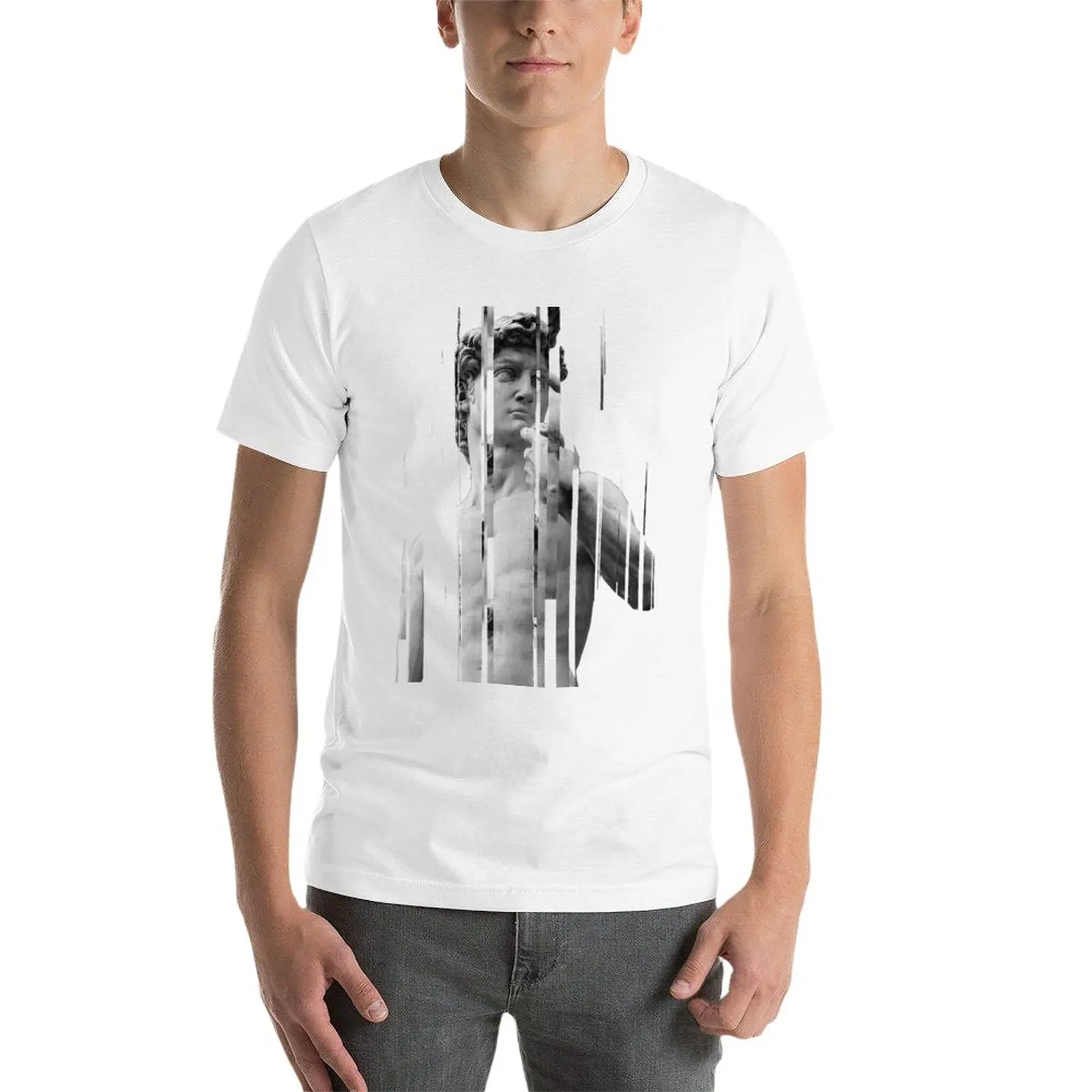 New David Glitch T-Shirt animal print shirt for boys custom t shirts t shirts for men pack