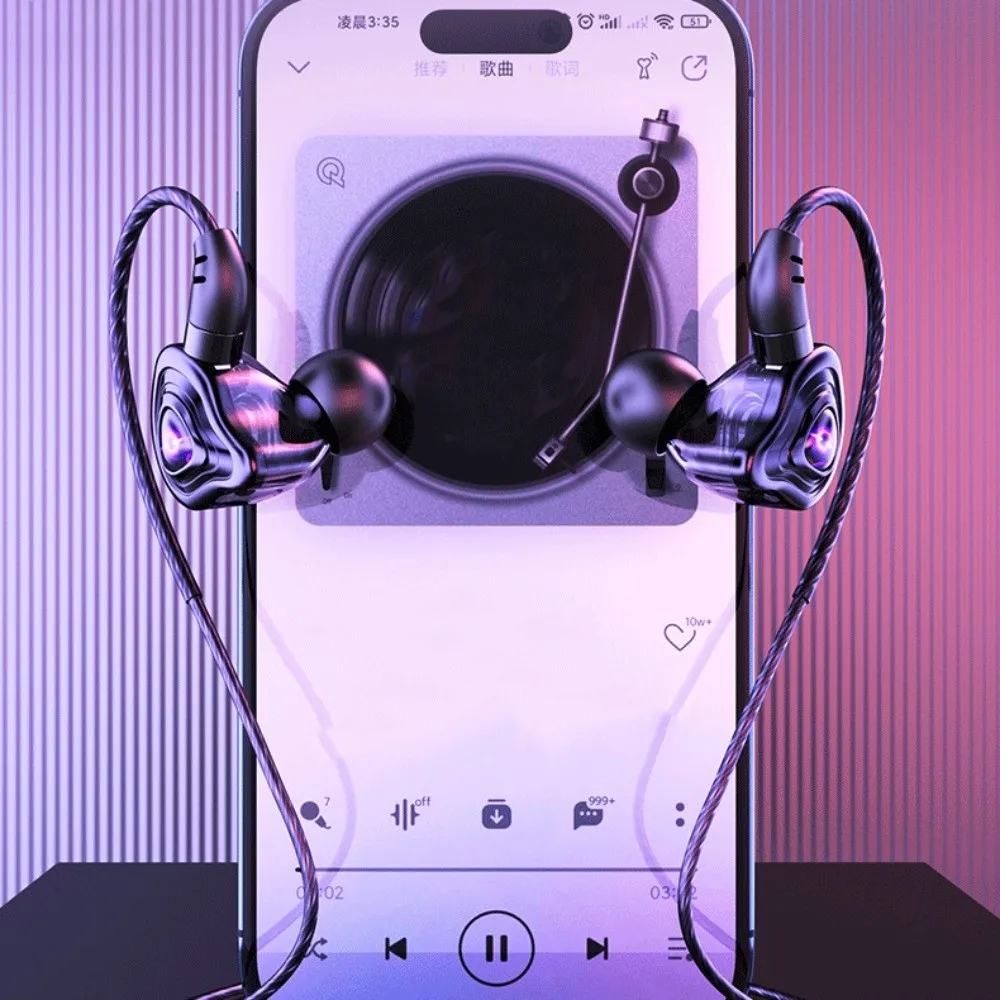 

3.5mm Esports Wired Earphone Elbow Noise Cancelling in Ear Earphones HiFi Stereo Surround Bass Wired Headset Phone/tablet/laptop