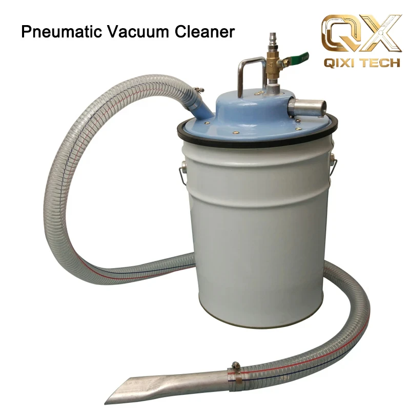 Pneumatic Vacuum Cleaner Industrial dust removal cleaning strong cyclone dust collection bucket rack