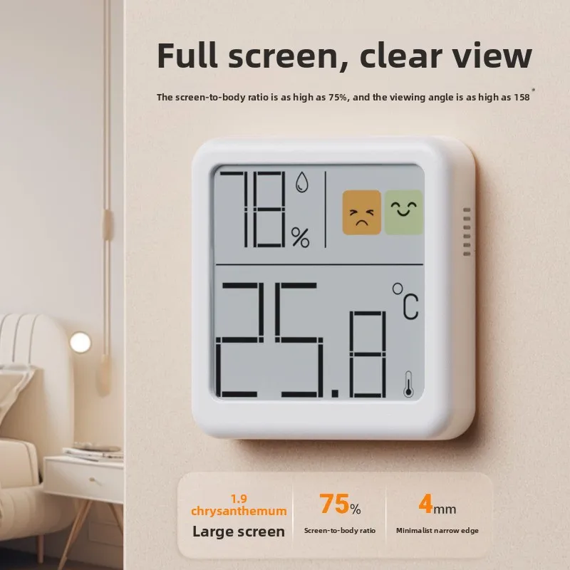 

Deli Mini LCD Digital Thermometer Hygrometer Indoor Room Temperature Humidity Meter Sensor Gauge Weather Station Set