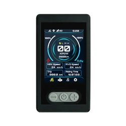 Ebike Display Flipsky Ebike TFT Color Disply V2.0 Advanced Display with GPS Function IP65 Waterproof for Ebike