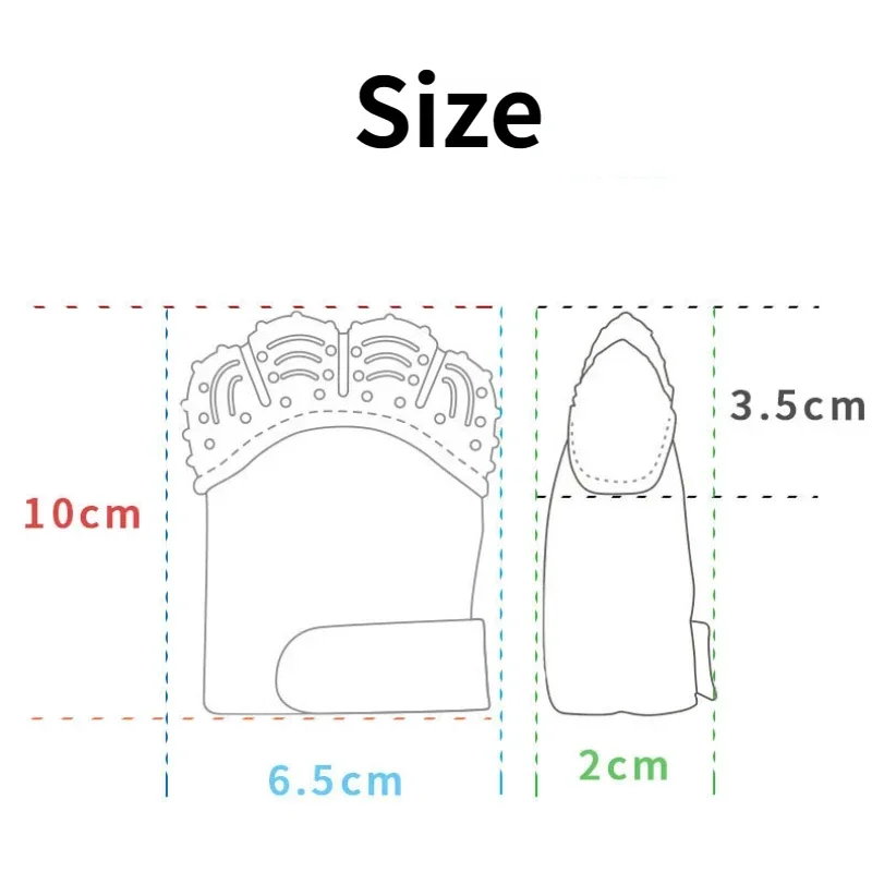 子供のためのチャブル歯が生えるミトン、新生児の歯科衛生、耐久性のある歯が生えるおもちゃ、赤ちゃんの製品、新しい