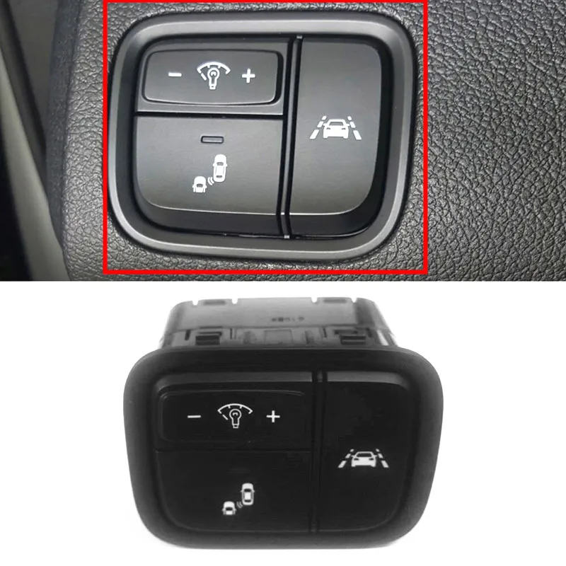 

Side Crash Pad Switch Assy for KIA 2016 + Optima K5 Instrument Brightness Button Radar Assisted Anti-slip 93700D4100WK