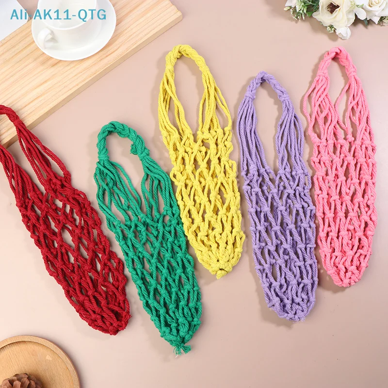 NEW Portable Crochet Cup Holder Coffee Cup Bag Hollow Out Bottle Bag Mugs Bag Foldable Woven Net Water Bottle Bag Cup Cover