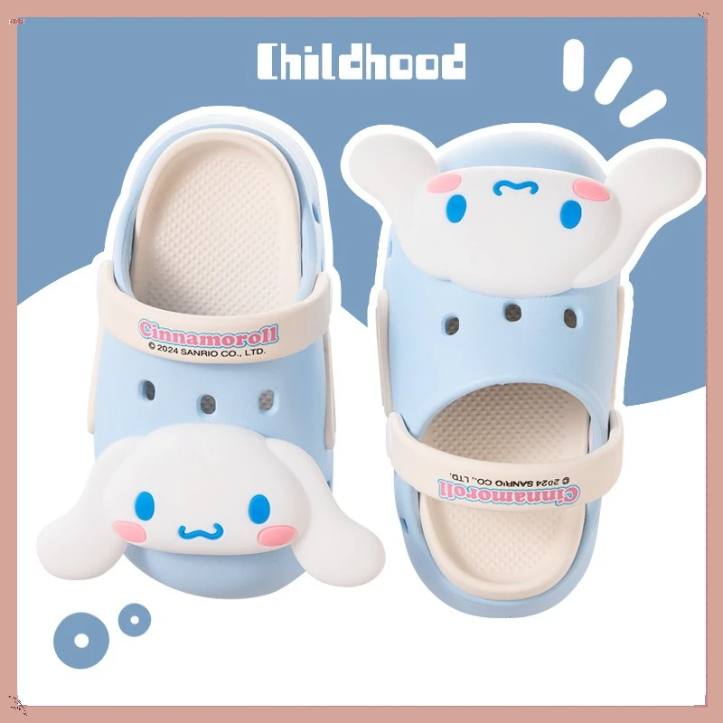 

Women Cute Slides Summer Outdoor Sandals Non Slip Cloud Kuromi Cinnamoroll Hole Shoes Fashion Design Cinnamoroll Slippers Gift