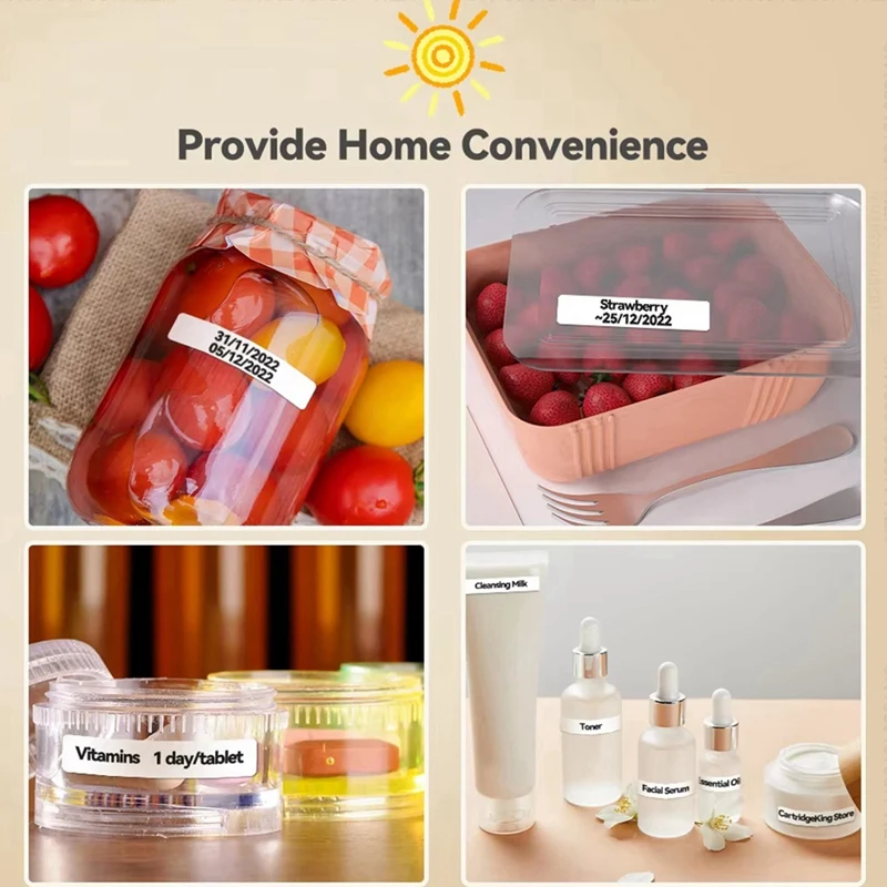 Portable Label Maker P12 Wireless Bluetooth Continuous Label Printer Label Maker Machine For Storage Office Home