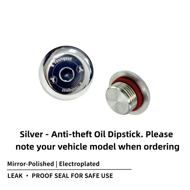 Stainless Steel Anti-Theft Oil Drain Plug for Benda Rock 250, Chinchilla 300, Dark Flag 500,LFC 700