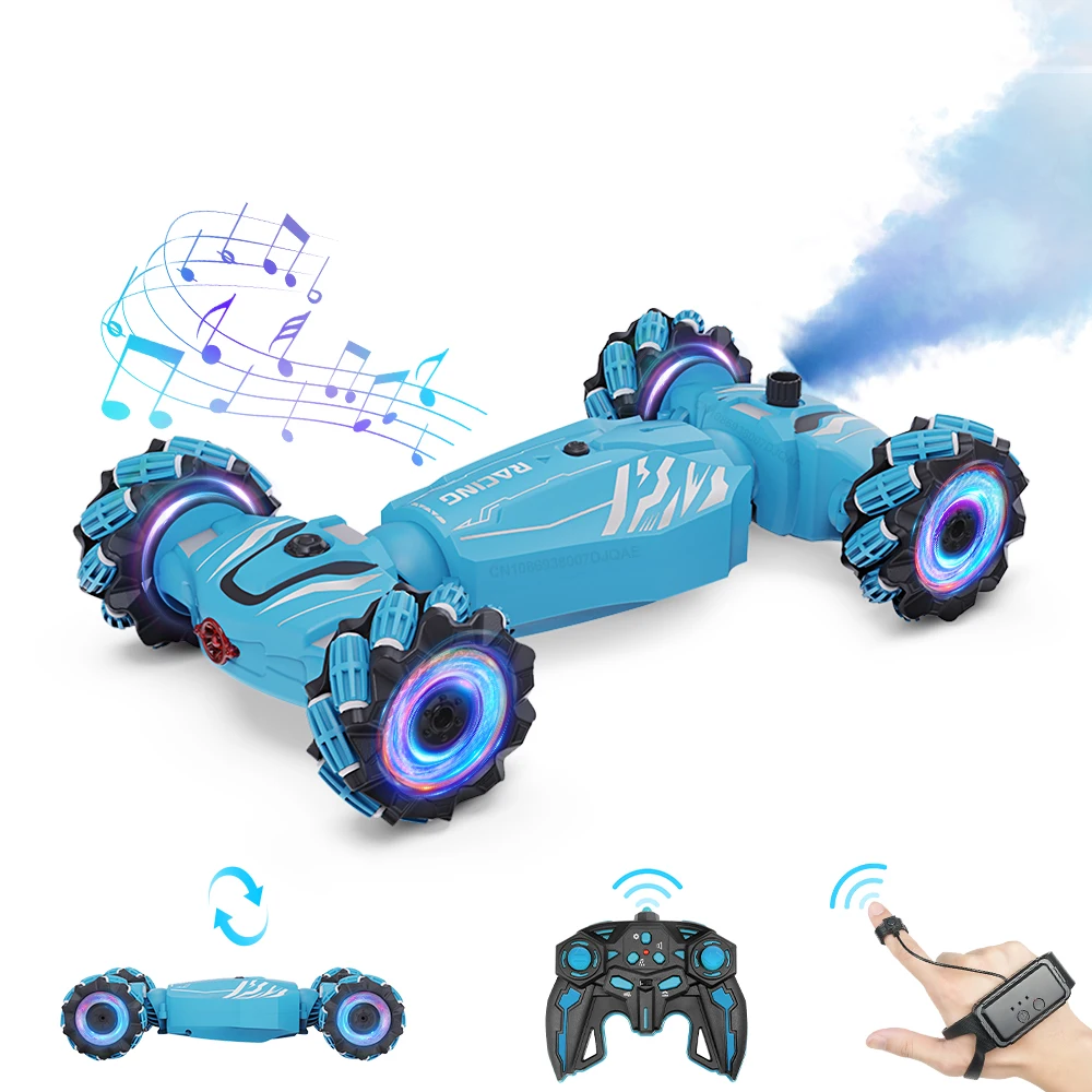 

RC Cars Remote Control Car Toy 4 Wheel Drive Gesture Sensing RC Stunt Car 2.4G Watch Drive Off-road Climbing Twist Drift Vehicle