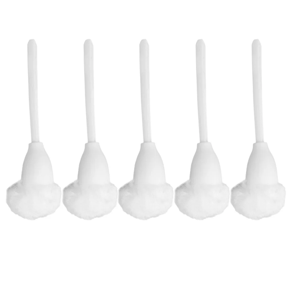 

5 Pcs Soft Toilet Brush Handled Cleaners Scrubber Set Home Bathroom Pp Cleaning Supplies Power