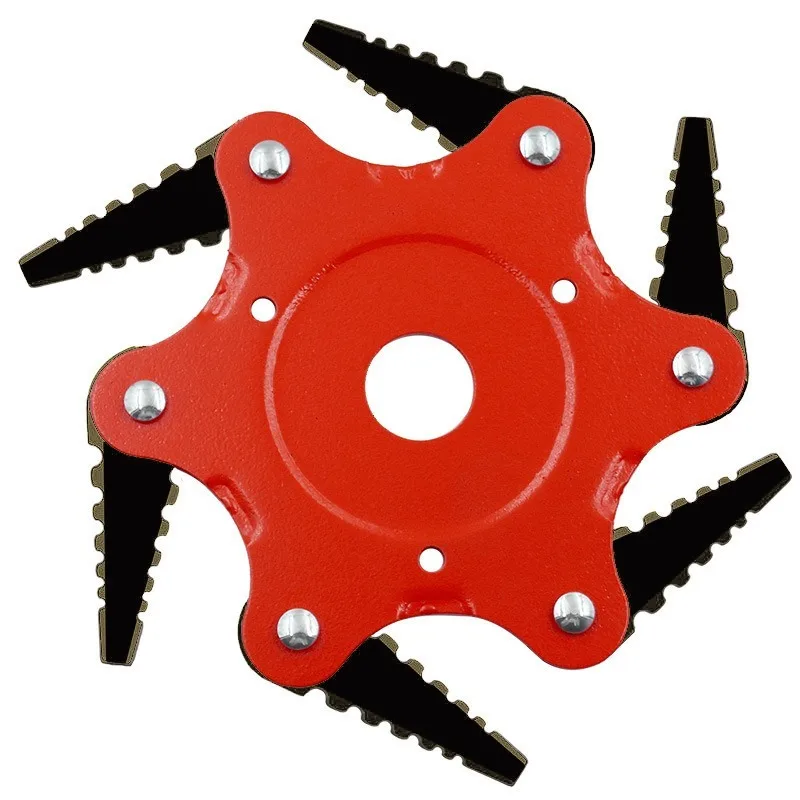 Agricultural Weeding Machine Blade Serrated Six-leaf Blade Professional Power Tool Accessories Replaceable Power Tool Parts