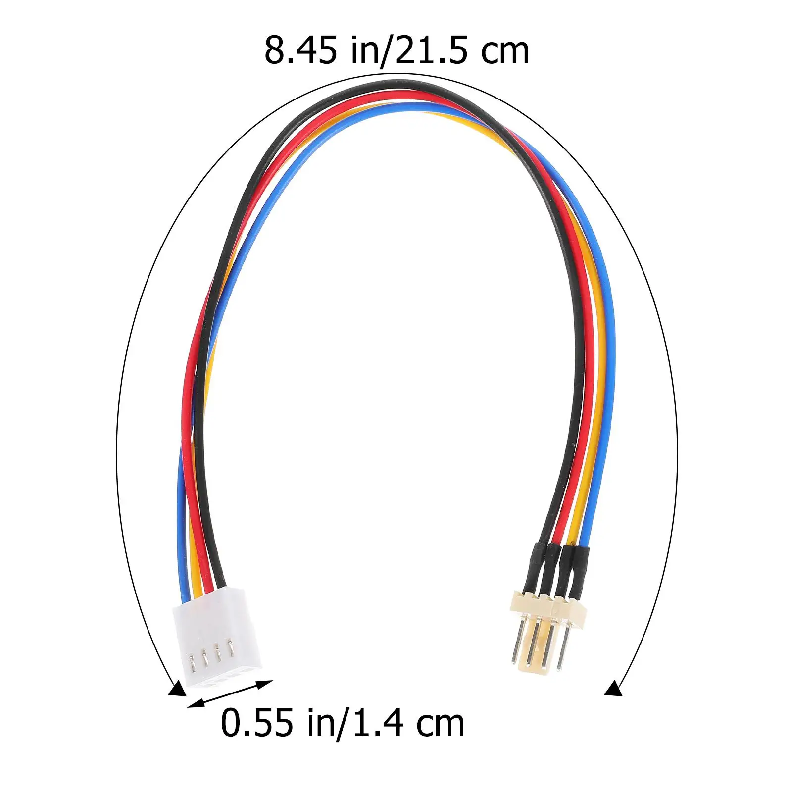3 قطع مروحة تمديد كابل الطاقة الفاصل موصل محول حالة الكمبيوتر 4-Pin الحبل