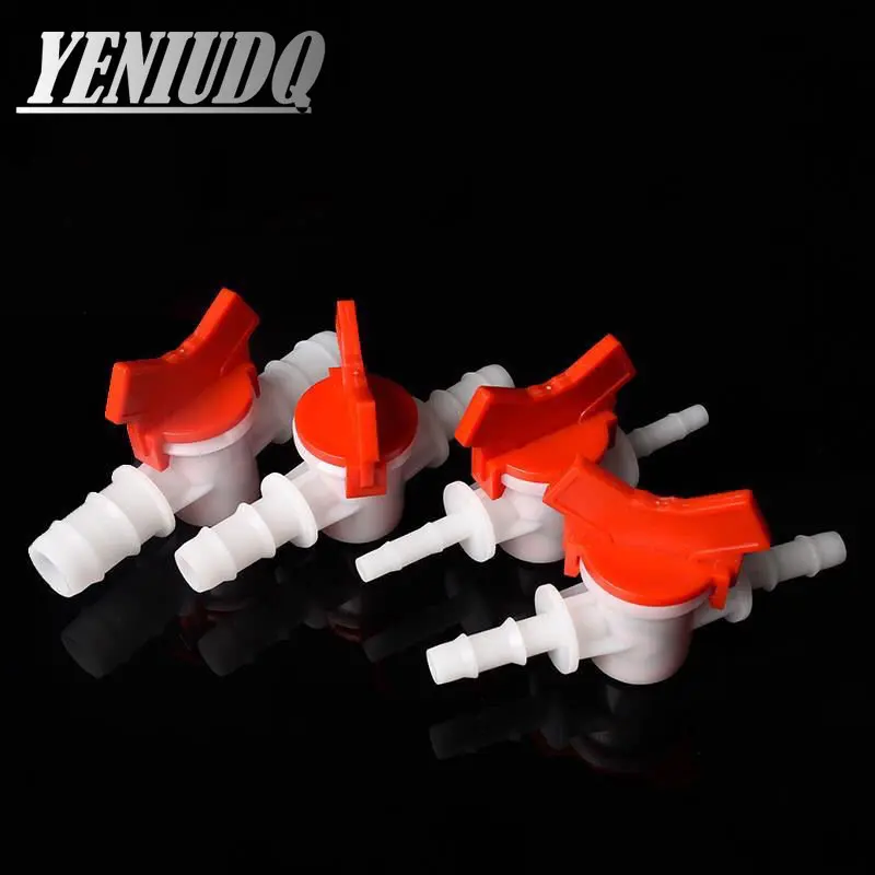 Plastic 4~25mm POM Ball Valve Drip Irrigation System Hose Pagoda Joint Aquarium Tank Air Pump Garden Water Connector Pipe Valve