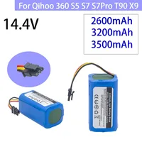 14.8v/14.4v 3200mAh/3500mAh18650 Lithium-ionBattery For Qihoo 360 S5 S7 S7Pro T90 X9 Robotic Vacuum Cleaner Replacement Batterie