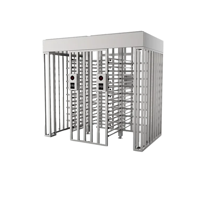Dual Lane Full Height Turnstile Gate Barrier Access Control System With Face/fingerprint/rfid Card Bidirectional Passage