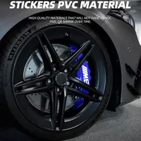 4Pcs Car Brake Caliper Sticker Heat Resistant Decals Auto Accessories For BMW M F31 F34 F32 E52 E53 E60 E90 E91 E92 E93 F01 F30