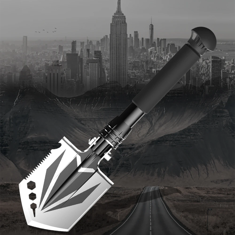 

Multi-purpose Outdoor Folding Camping Portable Shovel Customized Cost-effective Garden Shovel