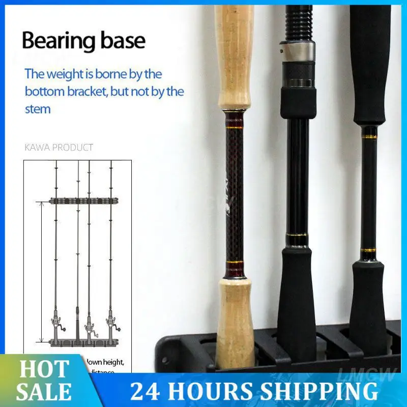 Modular Space-saving Design Durable Garage Fishing Rod Storage Rack Fishing Rod Holders Modular Wall Mount Bestselling Choice