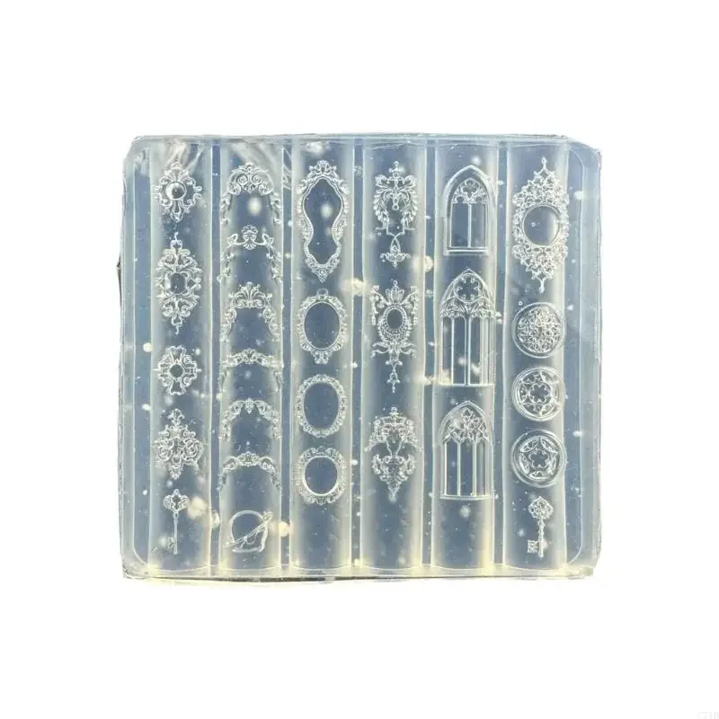 European Floral Embossed Silicone Mold For Easy DIY Art Manicure Templates