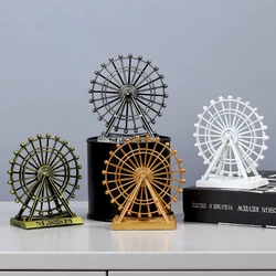 1Pcs Cheap rotatable ferris wheel mini kids room decor metal office home decoration accessories