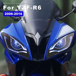 Headlight Sticker Waterproof Motorcycle Decals PVC Stickers for Yamaha YZF R6 YZFR6 2006-2016 2007 2008 2009 2012 Accessories