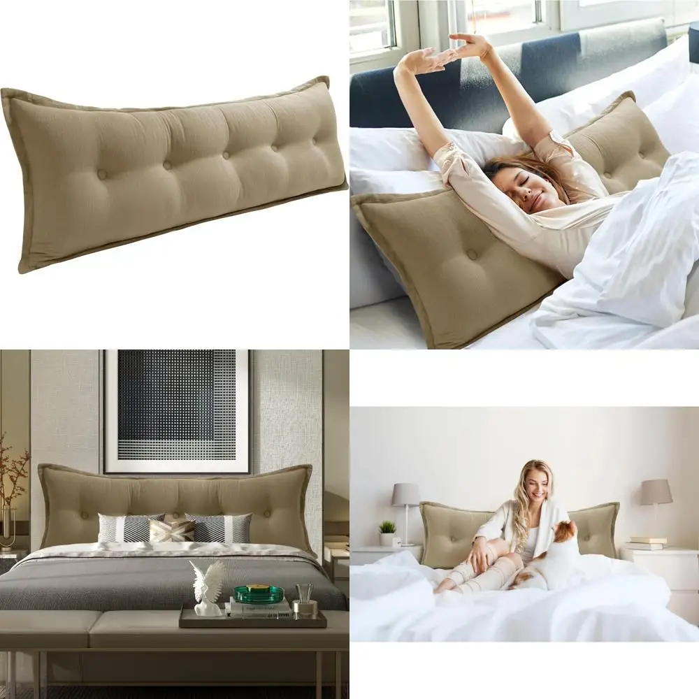 

Прямоугольная подушка размера «queen-size» для поддержки спины кровати, идеально подходит для сидения и использования в кушетку, повышенный комфорт для отдыха