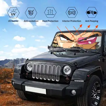 Parasole per parabrezza Dragon Ball Vegeta Eyes Fashion 76x140cm, pellicola protettiva anti-UV 6 best sales accessori per auto dragon ball - №6