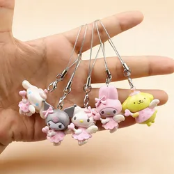 Anime Figure Sanrio Hello Kitty Pink Angel Kuromi Cinnamoroll Kawaii Toys Decoration My Melody Cartoon Model Gifts for Children