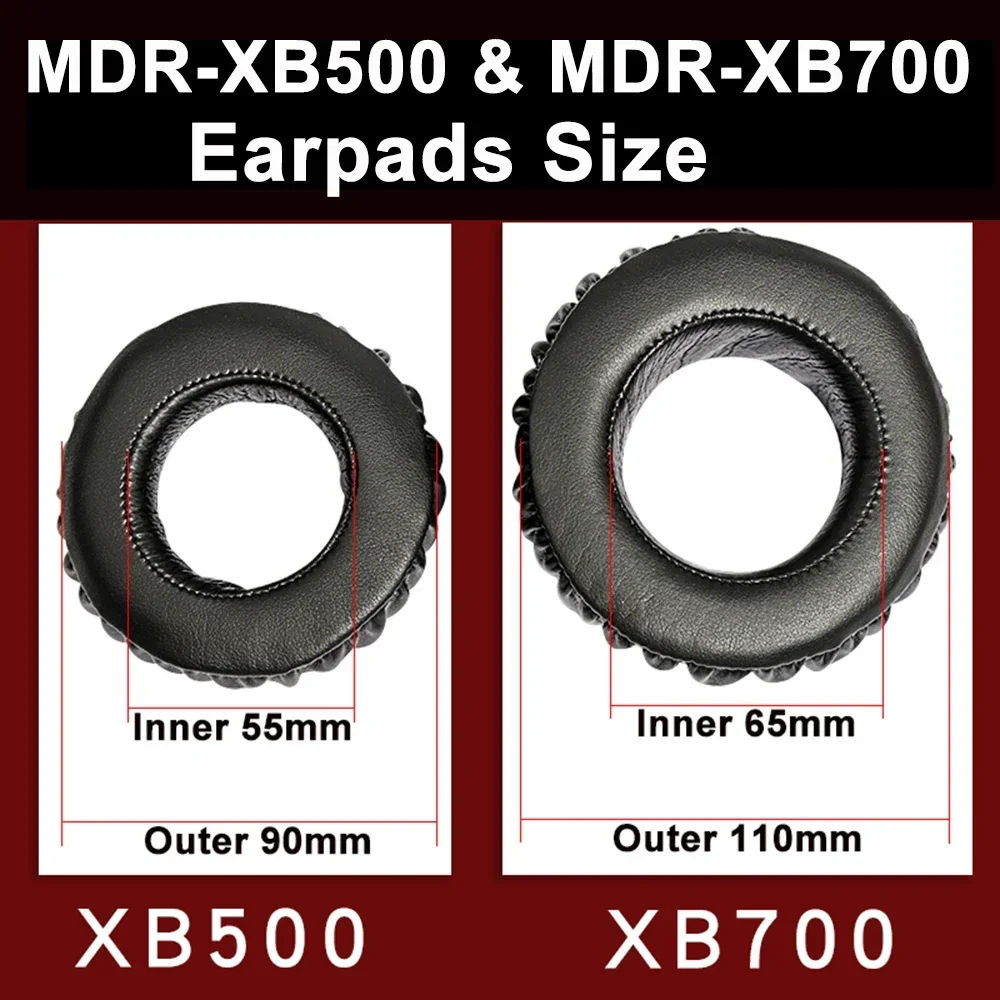Амбушюры для Sony MDR-XB500 MDR-XB700, сменные высококачественные амбушюры для наушников, кожаные амбушюры
