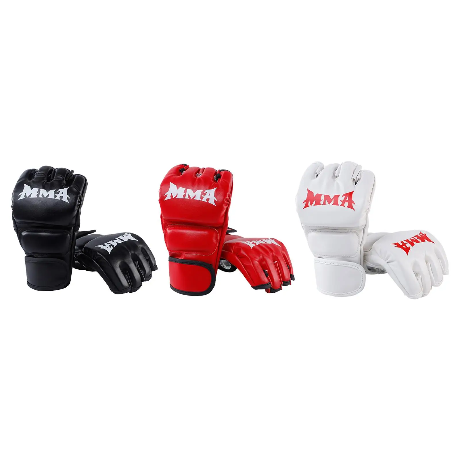 

Boxing Gloves Half Finger Training Mitts Kickboxing Gloves Mma Gloves for Punching Bag Men Women