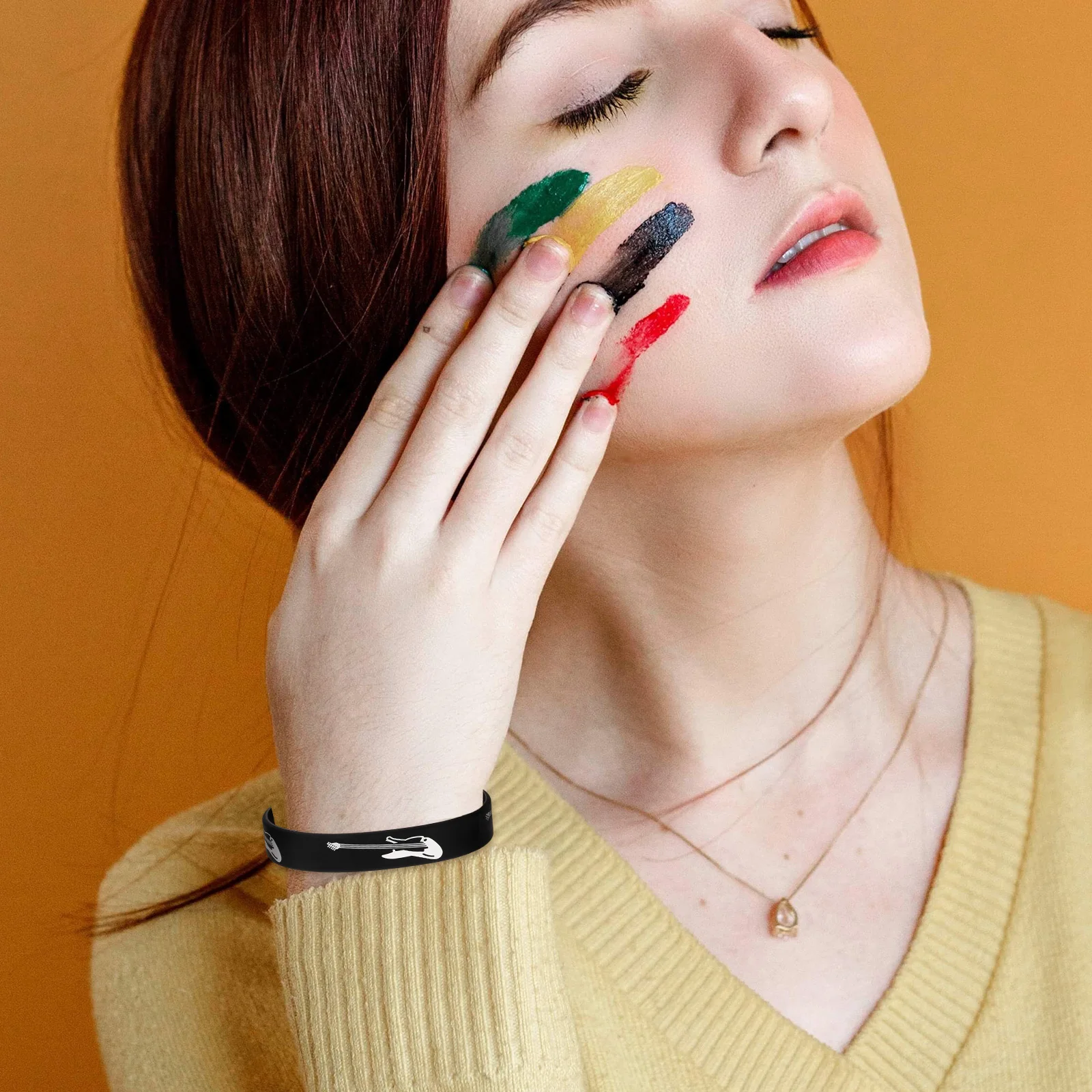 

20pcs Silicone Bracelets Wrist Bands Stretchable Skin-Friendly Wrist Straps For Party Music Festival Bridal Shower Birthday