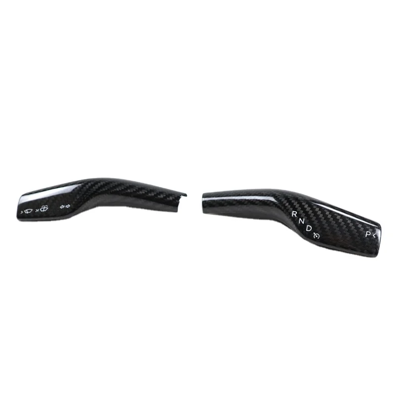 

Glossy Dry Carbon Shift Stalk Covers for Teslas Model 3 & Y Shift Stalk Covers 2 Pcs