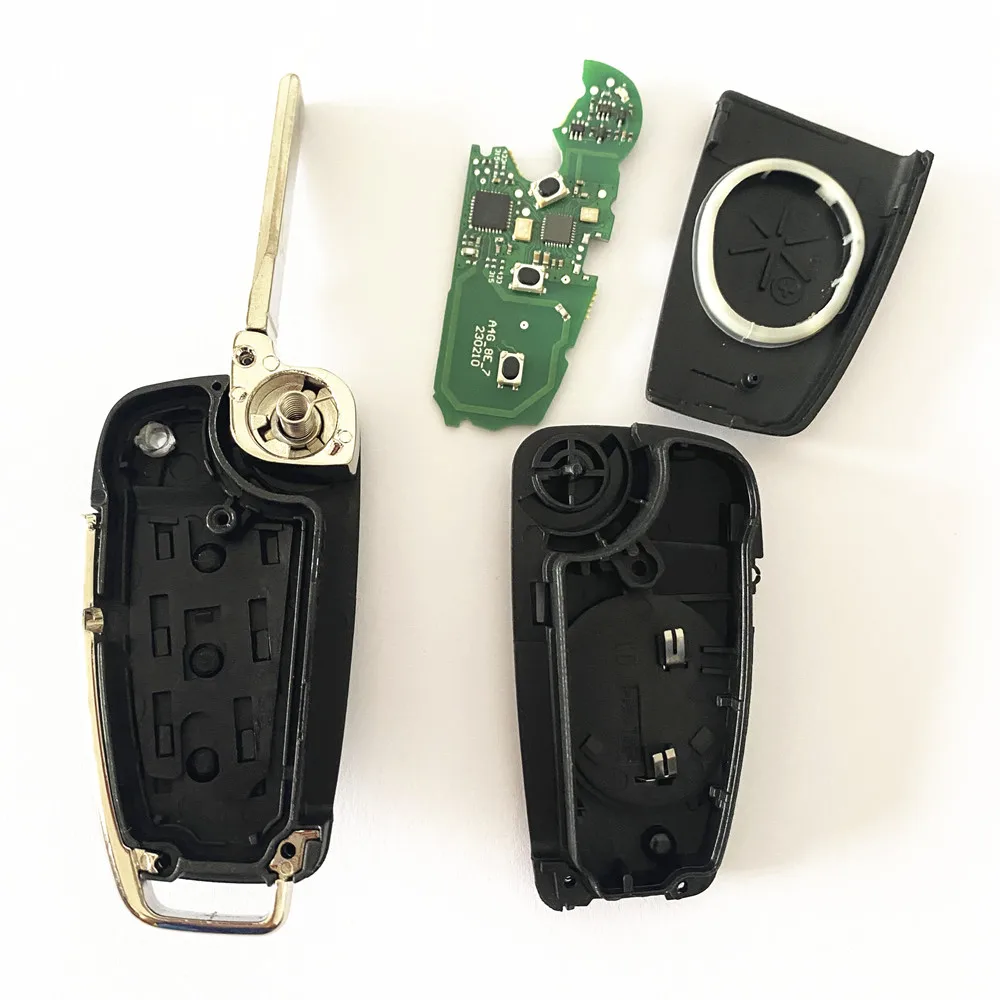 Car Remote Control Key For Audi Q7 2007 2008 2009 2010 2011 2012 PN 8E0837220AF 868/433 Mhz 8E Chip Auto Smart Flip Key