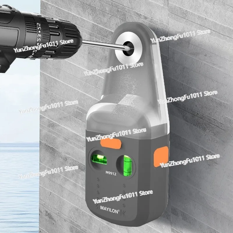 2 In 1 Electric Drilling Dust Collector Suction System, Laser Level Wall Mounted Vacuum Drilling Dust Collector Cleaning Tool - view 2
